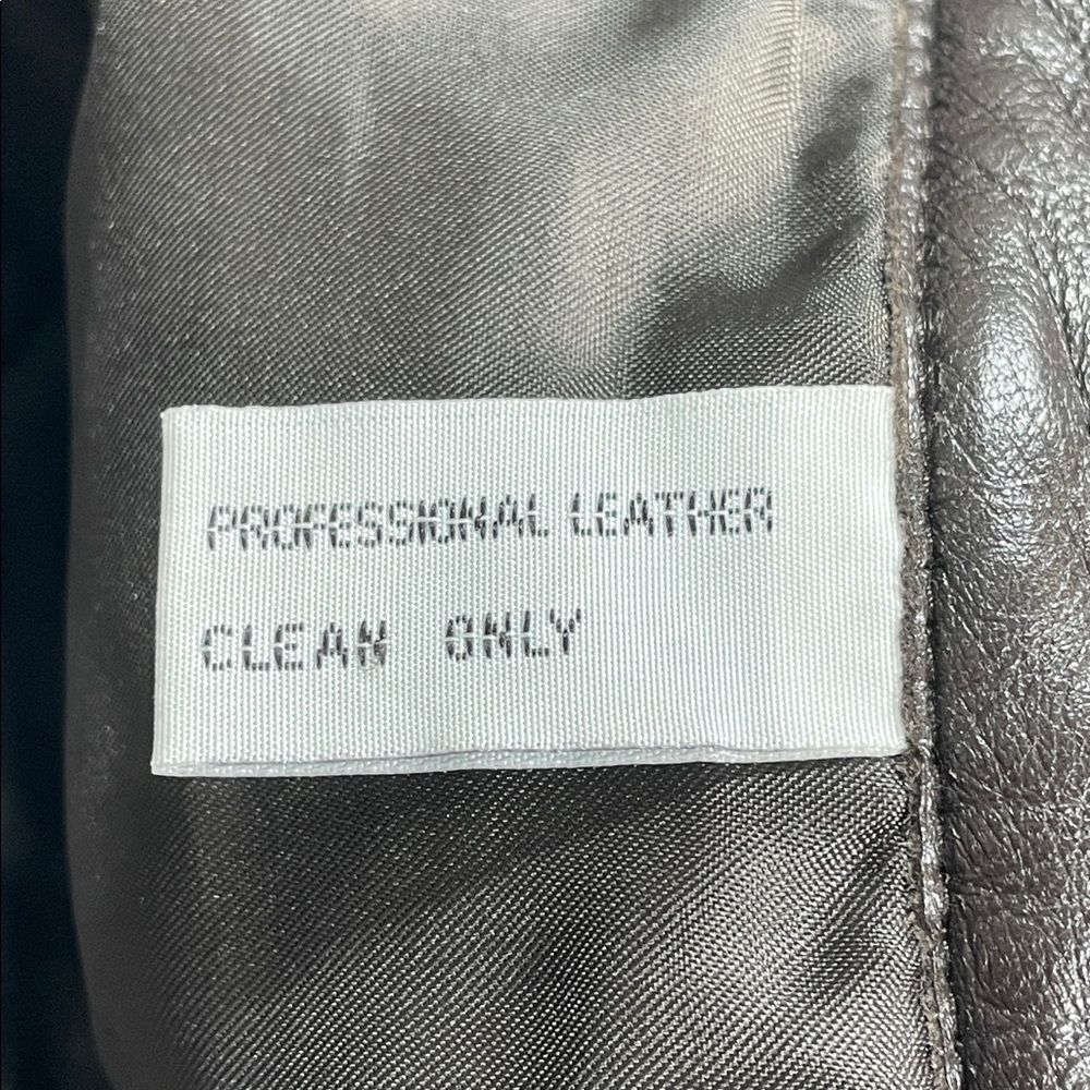Gorgeous Brown Leather Pants Pockets Lined Vintage Size 8 Petite Real Clothes - Picture 9 of 16